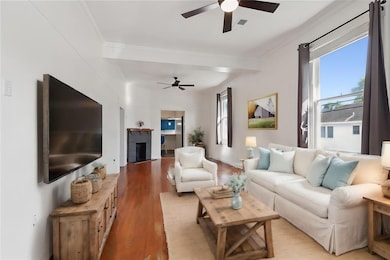 Living room-virtually staged