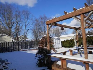 Yard/Garden back yard with shed partically fenced