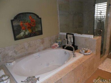 Jet tub and shower in Master Suite
