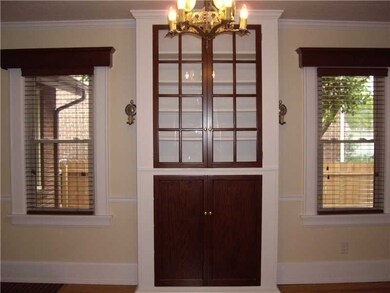 Dining Room. Dining Room with Built-in Hutch