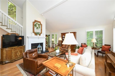 Living Room/Great Room with vaulted ceiling