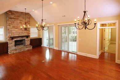 Great Room w/ Triple Chandeliers