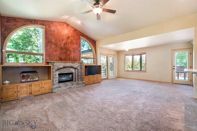 Living room with gas fireplace