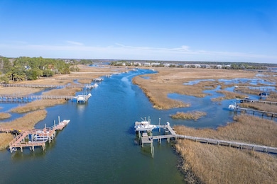 aerial of creek