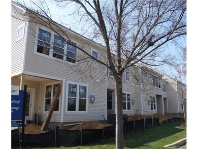 Rear view of townhome building... work in progress