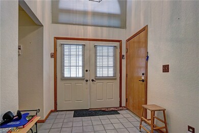 Entry into the home from inside. The door to the r