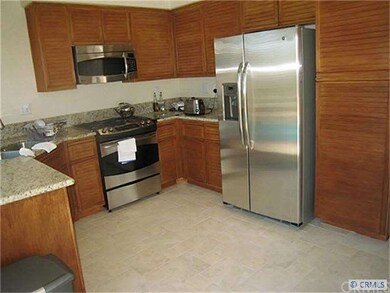 Stainless appliances and lots of cabinet storage