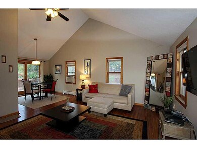 Living Room. Cathedral Ceilings in...