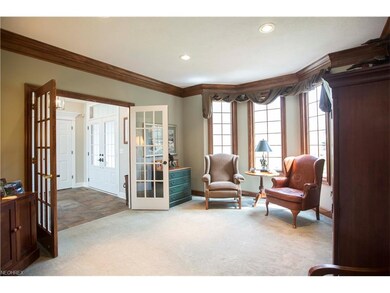 View through the formal living room into the foyer