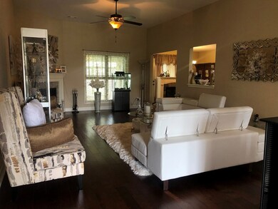 Living room overlooking Sunroom