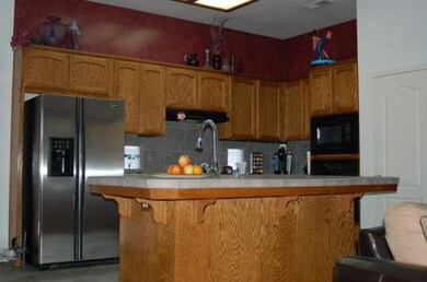 Island kitchen bar really opens up the floorplan.