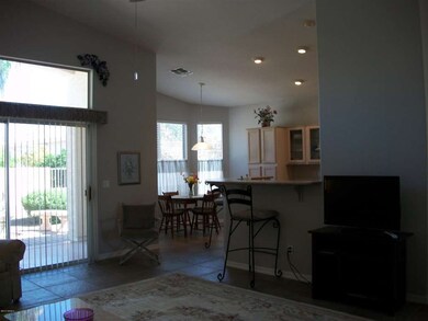 Kitchen Looks out onto the Rear Garden