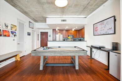 Game room featuring billiards table, wood finishe