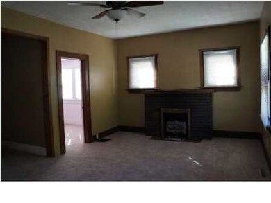 Living room with decorative FP