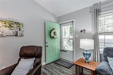 View of Front Door from Covered Porch.
