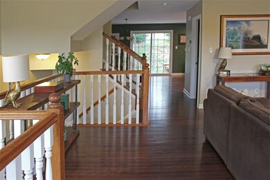 View from living room to dining area