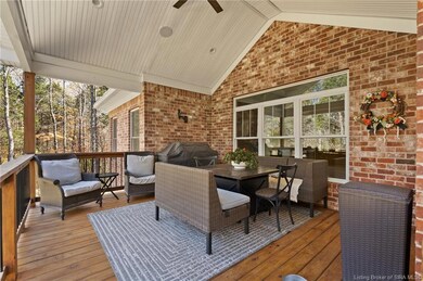 Lovely covered deck to enjoy all that nature has t