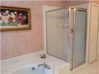 Master Bath has separate shower