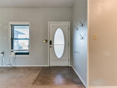 Entry into living room and house