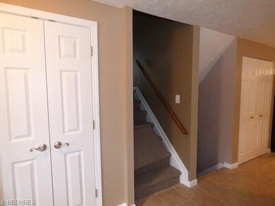 Hallway with new tile flooring.