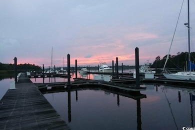 Dock with a water view