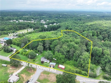 View of property location with property parcel outlined