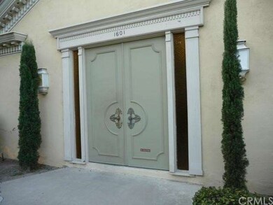 Double door entry to the unit that is covered. 