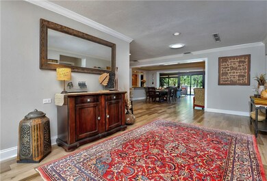 Wide entrance foyer showing open plan and view to 