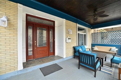 PORCH HAD WOOD REPLACED WITH HARDIBOARD WHEN FRONT