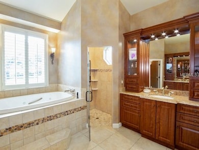 Master bathroom with separate vanities
