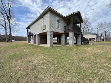 Front corner of the cabin.