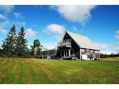 Exterior Front. Shorefront house