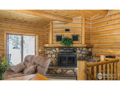 Beautiful river rock fireplace