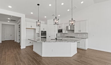 Kitchen with vast island
