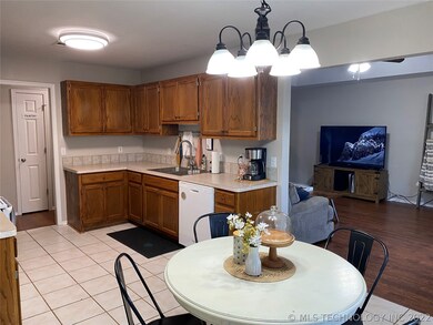 View from Eat in Kitchen to Living Room and Kitche