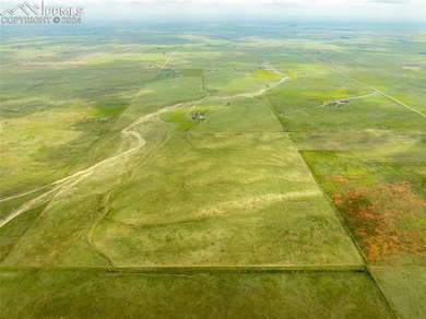 Aerial view with a rural view