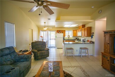 Tiled living room