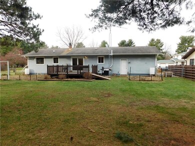 Rear View of Home & Deck!