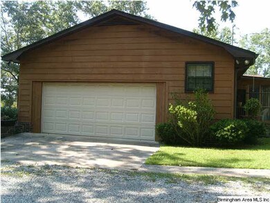 Garage on end of home