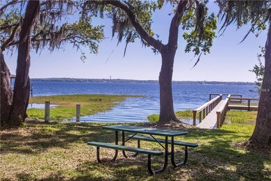 Community lakefront picnic area
