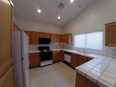 Kitchen. Vaulted ceilings in the open kitchen