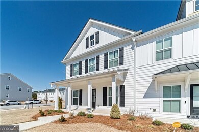 View of front of home with board and batten siding