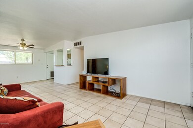 Living room looking towards kitchen.