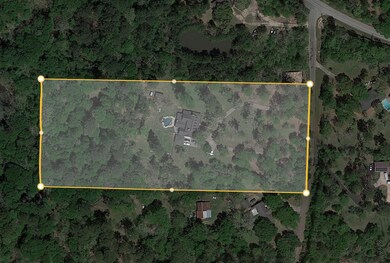 Approximate boundary lines show privacy surrounding the entirety of this magnificent home