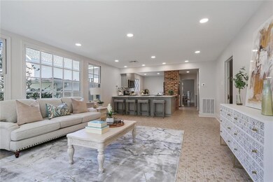 Open living with brand new kitchen