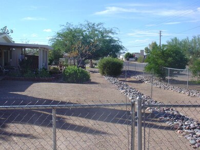 Front yard, view from side street