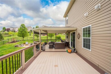The uncovered oversized deck makes a great space t