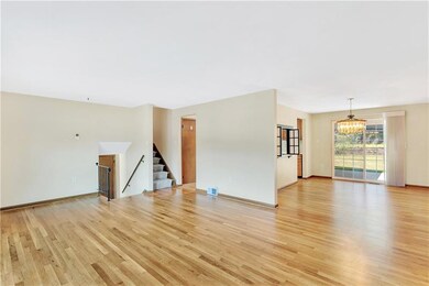 WOW...gleaming hardwood floors in living & dining 