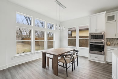 Dining space with plenty of natural light.