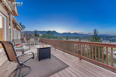 43 foot long deck stretches the length of the home